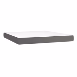 VidaXL 347846, Dimensione Super king, Materasso a molle, Medio, Grigio, Bianco, Cotone, Ecopelle, Poliestere, Schiuma