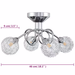 VidaXL 337906 illuminazione da soffitto G9 160 W F - Vista aggiuntiva 6