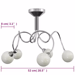 VidaXL 337907 illuminazione da soffitto G9 200 W F - Vista aggiuntiva 6