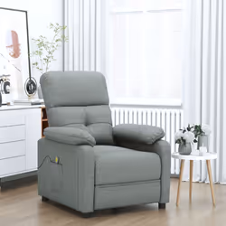 VidaXL 348288 sedia massaggiante elettrica Grigio