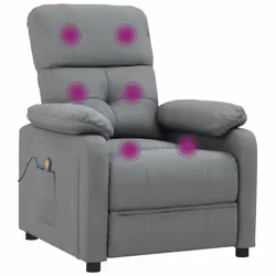 VidaXL 348288 sedia massaggiante elettrica Grigio - Vista aggiuntiva 6