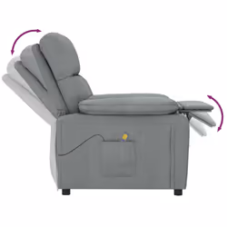 VidaXL 348288 sedia massaggiante elettrica Grigio - Vista aggiuntiva 7