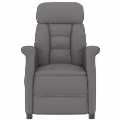 vidaXL Sedia da massaggio Grigio scuro 70.5 x 96.5 x 95 cm Poliestere - Vista aggiuntiva 3