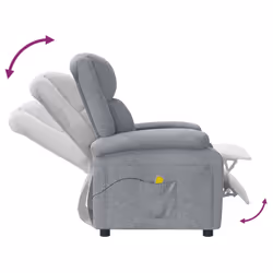 VidaXL 348447 sedia massaggiante elettrica Grigio - Vista aggiuntiva 6