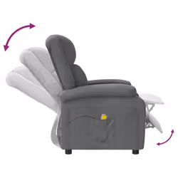 VidaXL 348448 sedia massaggiante elettrica Grigio - Vista aggiuntiva 6