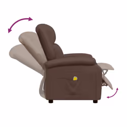 VidaXL 348463 sedia massaggiante elettrica Marrone - Vista aggiuntiva 6