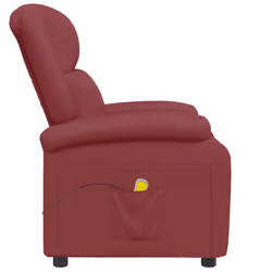 VidaXL 348465 sedia massaggiante elettrica Rosso - Vista aggiuntiva 4