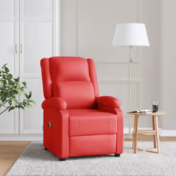 VidaXL 348466 sedia massaggiante elettrica Rosso - Vista aggiuntiva 2