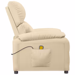 VidaXL 348468 sedia massaggiante elettrica Crema - Vista aggiuntiva 4