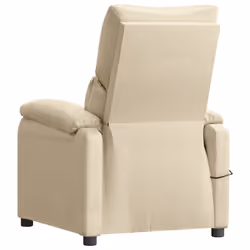 VidaXL 348468 sedia massaggiante elettrica Crema - Vista aggiuntiva 5