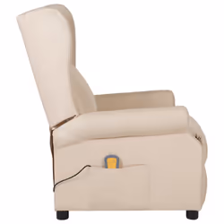 VidaXL 348525 sedia massaggiante elettrica Crema
