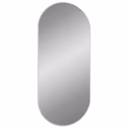 Specchio da Parete Argento 100x45 cm Ovalecod mxl 71554 - Vista aggiuntiva 3