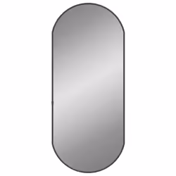 Specchio da Parete Nero 70x30 cm Ovalecod mxl 95580 - Vista aggiuntiva 2
