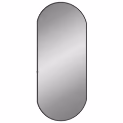 Specchio da Parete Nero 70x30 cm Ovalecod mxl 95580 - Vista aggiuntiva 3