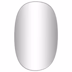 vidaXL Specchio da Parete Argento 80x50 cm - Vista aggiuntiva 2