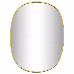 vidaXL Specchio da Parete Dorato 40x30 cm - Vista aggiuntiva 2