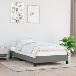 vidaXL Giroletto senza Materasso Grigio Scuro 80x200 cm Tessuto