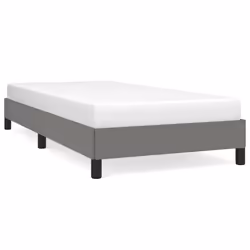 vidaXL Giroletto senza Materasso Grigio Scuro 80x200 cm Tessuto - Vista aggiuntiva 2
