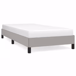 vidaXL Giroletto senza Materasso Grigio Chiaro 90x190 cm Tessuto - Vista aggiuntiva 2