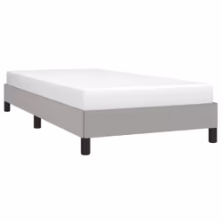 vidaXL Giroletto senza Materasso Grigio Chiaro 90x190 cm Tessuto - Vista aggiuntiva 3