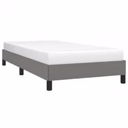 vidaXL Giroletto senza Materasso Grigio Scuro 90x190 cm Tessuto - Vista aggiuntiva 3