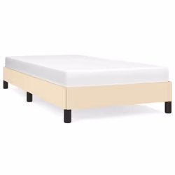 vidaXL Giroletto senza Materasso Crema 90x190 cm in Tessuto - Vista aggiuntiva 2