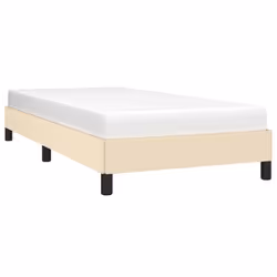 vidaXL Giroletto senza Materasso Crema 90x190 cm in Tessuto - Vista aggiuntiva 3