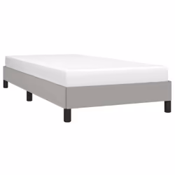 vidaXL Giroletto senza Materasso Grigio Chiaro 90x200 cm Tessuto - Vista aggiuntiva 3