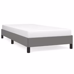 vidaXL Giroletto senza Materasso Grigio Scuro 90x200 cm Tessuto - Vista aggiuntiva 2