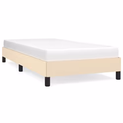 vidaXL Giroletto senza Materasso Crema 90x200 cm in Tessuto - Vista aggiuntiva 2