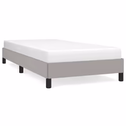 vidaXL Giroletto senza Materasso Grigio Chiaro 100x200 cm Tessuto - Vista aggiuntiva 2