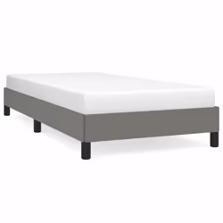 vidaXL Giroletto senza Materasso Grigio Scuro 100x200 cm Tessuto - Vista aggiuntiva 2