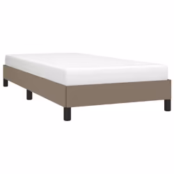 vidaXL Giroletto senza Materasso Tortora 100x200 cm in Tessuto - Vista aggiuntiva 3