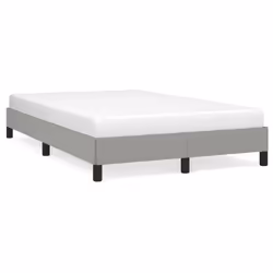 vidaXL Giroletto senza Materasso Grigio Chiaro 120x200 cm Tessuto - Vista aggiuntiva 2