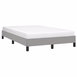 vidaXL Giroletto senza Materasso Grigio Chiaro 120x200 cm Tessuto - Vista aggiuntiva 3