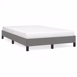 vidaXL Giroletto senza Materasso Grigio Scuro 120x200 cm Tessuto - Vista aggiuntiva 2