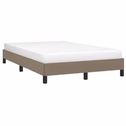 vidaXL Giroletto senza Materasso Tortora 120x200 cm Tessuto - Vista aggiuntiva 3