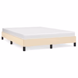 vidaXL Giroletto senza Materasso Crema 140x190 cm in Tessuto - Vista aggiuntiva 2