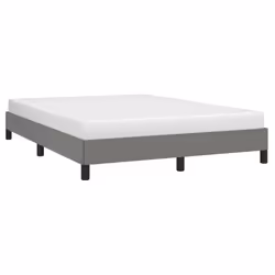vidaXL Giroletto senza Materasso Grigio Scuro 140x200 cm Tessuto - Vista aggiuntiva 3