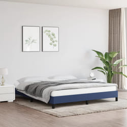 vidaXL Giroletto senza Materasso Blu 160x200 cm in Tessuto