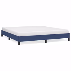 vidaXL Giroletto senza Materasso Blu 160x200 cm in Tessuto - Vista aggiuntiva 2