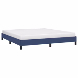 vidaXL Giroletto senza Materasso Blu 160x200 cm in Tessuto - Vista aggiuntiva 3