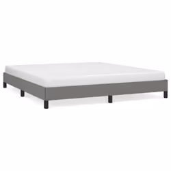 vidaXL Giroletto senza Materasso Grigio Scuro 180x200 cm Tessuto - Vista aggiuntiva 2