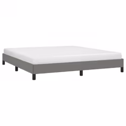 vidaXL Giroletto senza Materasso Grigio Scuro 180x200 cm Tessuto - Vista aggiuntiva 3