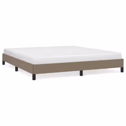 vidaXL Giroletto senza Materasso Tortora 180x200 cm in Tessuto - Vista aggiuntiva 2