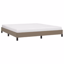vidaXL Giroletto senza Materasso Tortora 180x200 cm in Tessuto - Vista aggiuntiva 3