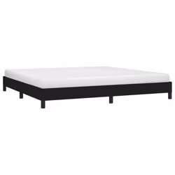vidaXL Giroletto senza Materasso Nero 200x200 cm in Tessuto - Vista aggiuntiva 3