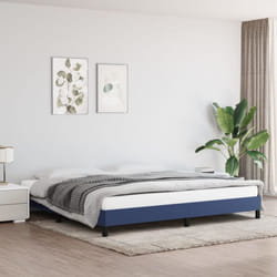 Letto adulto, Giroletto, Letto matrimonial Blu 200x200 cm in Tessuto Vidaxl