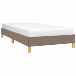 vidaXL Giroletto senza Materasso Tortora 90x190 cm Tessuto - Vista aggiuntiva 3