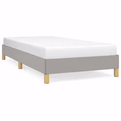 vidaXL Giroletto senza Materasso Grigio Chiaro 90x200 cm Tessuto - Vista aggiuntiva 2
